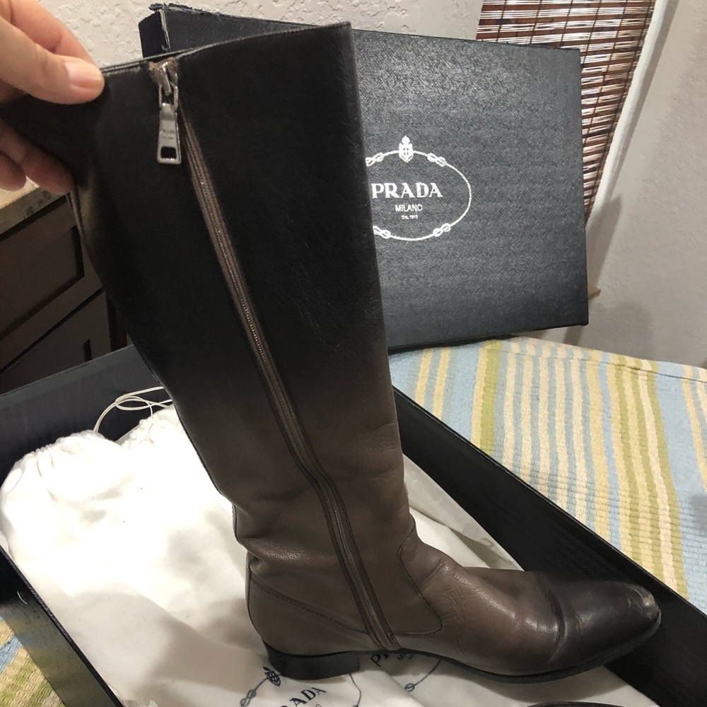 PRADA Calzature Donna / Glacé Sfumato Tall Boots